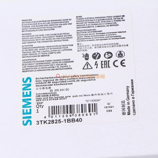 Relè di sicurezza Siemens 3TK2825-1BB40 24 VDC nuovo
