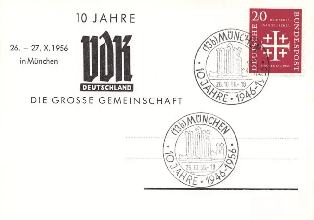 747174) Bund Soka 10 Jahre VDK München 1956