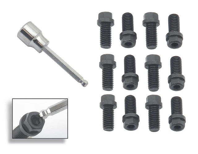 Mr. Gasket 3420G Mr. Gasket Header Bolts - 3/8-16 x 3/4 Inch Hex & Socket Hea...