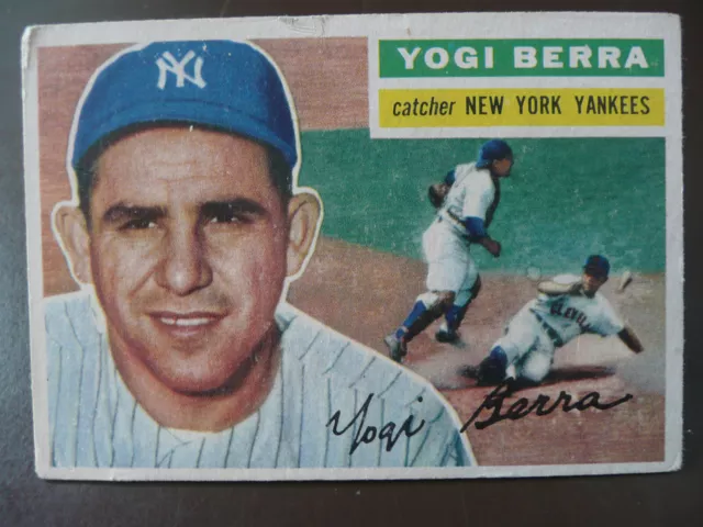 1956 Topps Baseball Card #110 Yogi Berra - New York Yankees   HOF'er