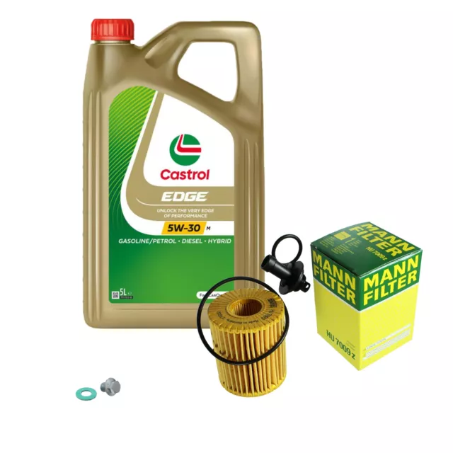 MANN-FILTER Ölfilter 5L CASTROL EDGE 5W-30 M für Lexus IS II 250 300 450h