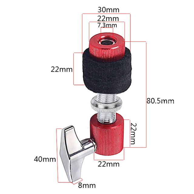 Hi Hat Cymbal Clutch High Quality Red Black Drum Kit Fittings Musical Access BUN