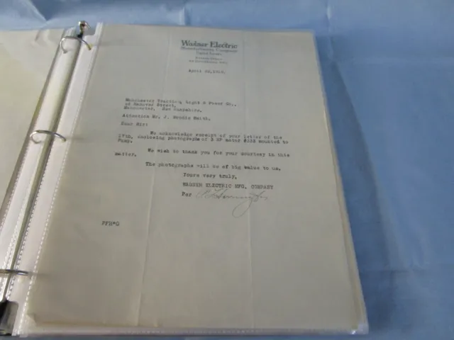 Wagner Manufacturing Co Boston Ma Signed Letter Apr 22 1919 Ephemera