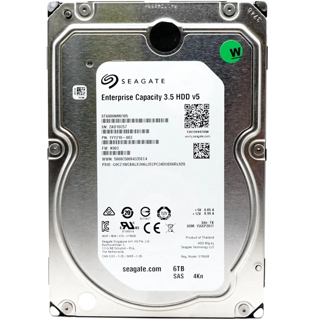 Seagate Exos 7E8 Enterprise 6TB 7200RPM 256MB 512N SATA 6Gb/s 3.5