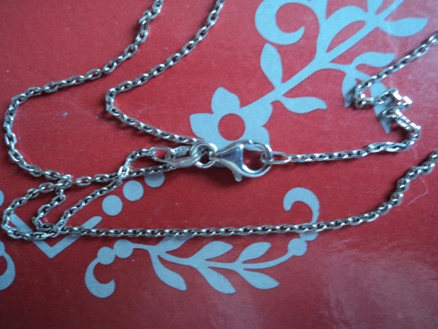 Collier Sautoir Vintage En Cristal Et Métal Argenté - Longueur 264 Cm - Bijou Ancien élégant