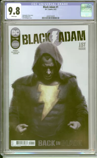 Black Adam #1 CGC 9.8 WHITE Pages (DC,Aug 2022)