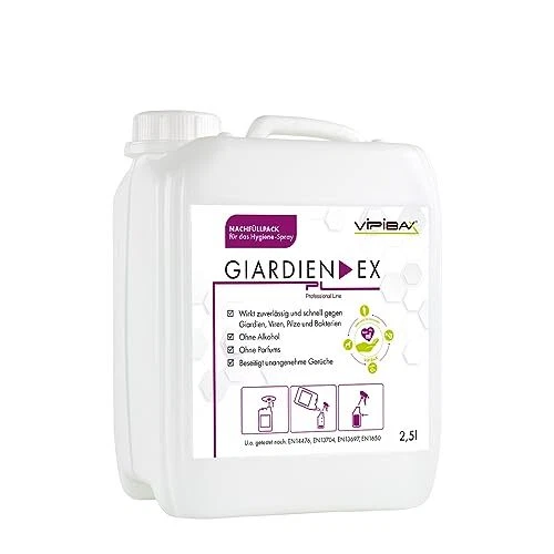ViPiBaX Giardien EX Professional Line Recharge pour le spray hygiénique  Le dés