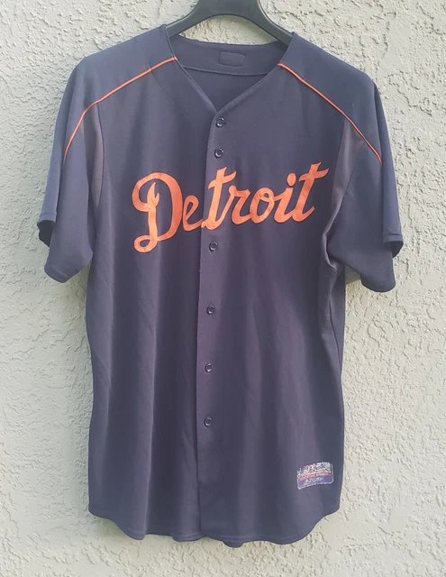 Detroit Tigers MLB Jersey Majestic Embroidered Blue Size 2XL #41 Detroit Tigers MLB Jersey Majestic Embroidered Blue Size 2XL #41
