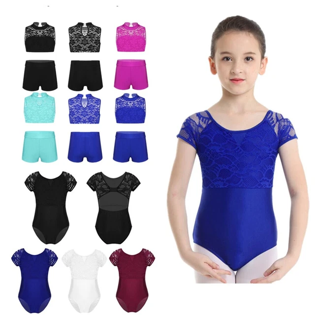Costume da ballo floreale iEFiEL per bambine floreali 2 pz ginnastica ginnastica costume da body
