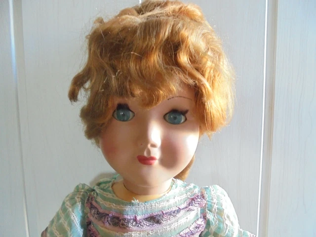 Très Belle Poupée SNF Articulée Vintage 1930-1950, 45 Cm