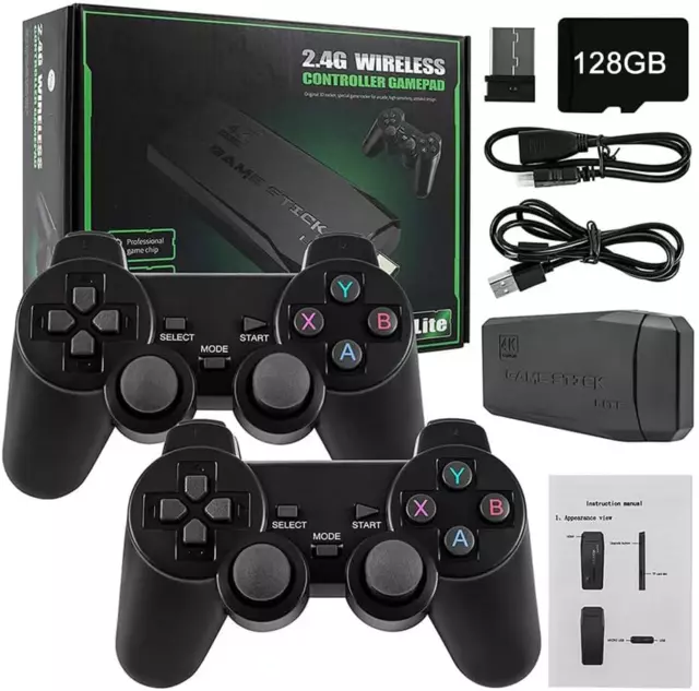 Console Da Gioco Retrò Con 2 Gamepad Senza Fili, Stick Di Gioco per Console