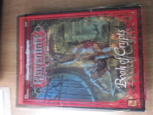 Tsr Ad&D 2E Ravenloft Rr2 Book Of Crypts 9336 Advanced Dungeon Dragon