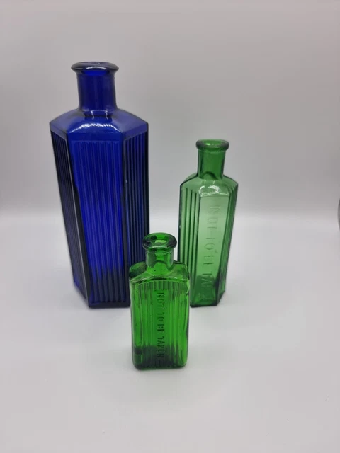 3 Coloured Poison Bottles