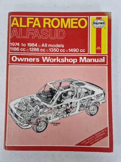 Alfa Romeo Alfasud Haynes Manual 1974 to 1984 Hatchback Sprint Coupe Veloce