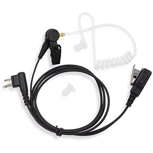 Bodyguard FBI Earpiece Headset Mic PTT for Motorola Two Way Radio Walkie Talkie