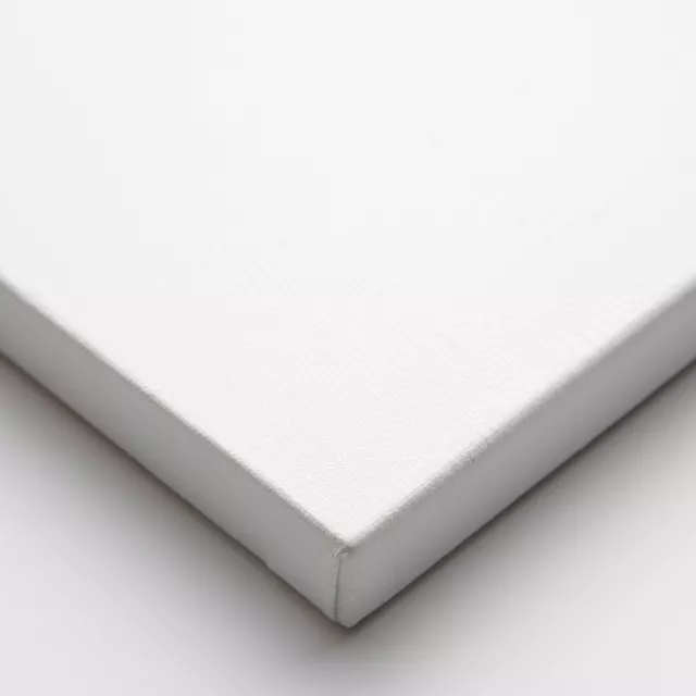 White Stretched Artist Canvas Blank Plain Painting Art Board Small Large Medium 3