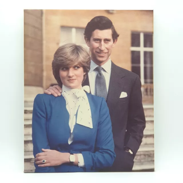 Prince Charles and Lady Diana Spencer engagement Press Potograph 1981