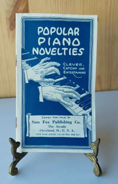 1926 Popular Piano Novelties. Sam Fox Pub.sheet Music Mail Order Catalog Booklet