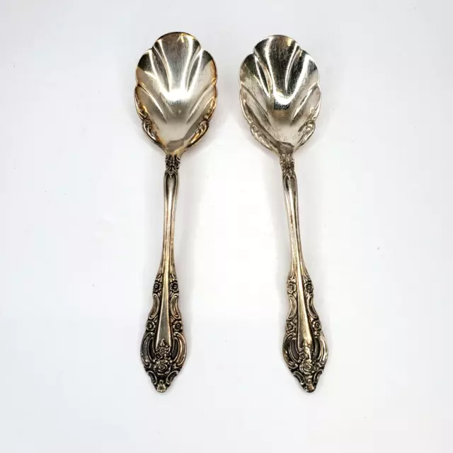 Community,  Silver Artistry, Silver Plated Sugar Condiment Jelly Shell Spoon 6"