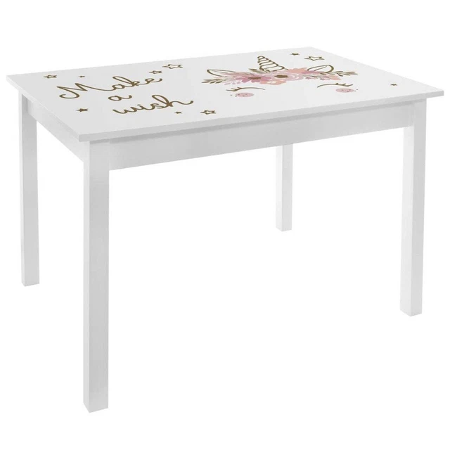 Mesa de los Niños,Einhornmotiv,MDF,Al. 48CM,para Habitación,Atmosphera Niños
