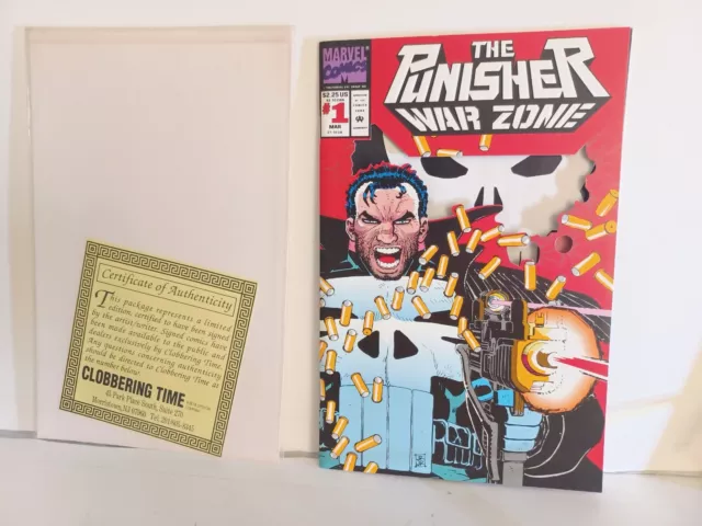 PUNISHER WAR ZONE VOL. 1  #1 (1992) Signed / Chuck Dixon