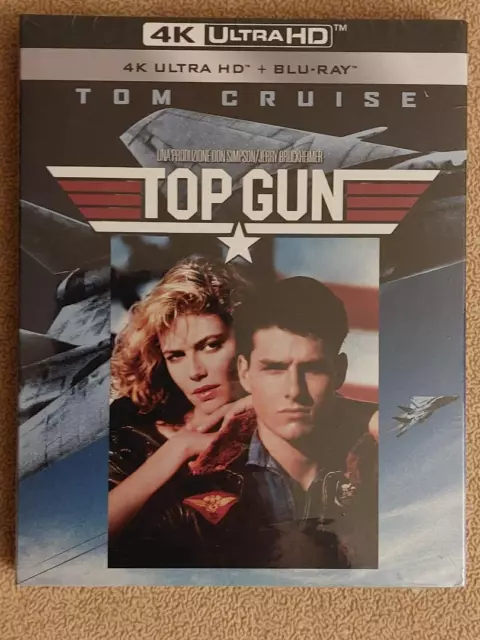 TOP GUN 4K UHD + Blu-ray Tom Cruise Remastert + 5.1 Sound + Poster + Aufkleber !