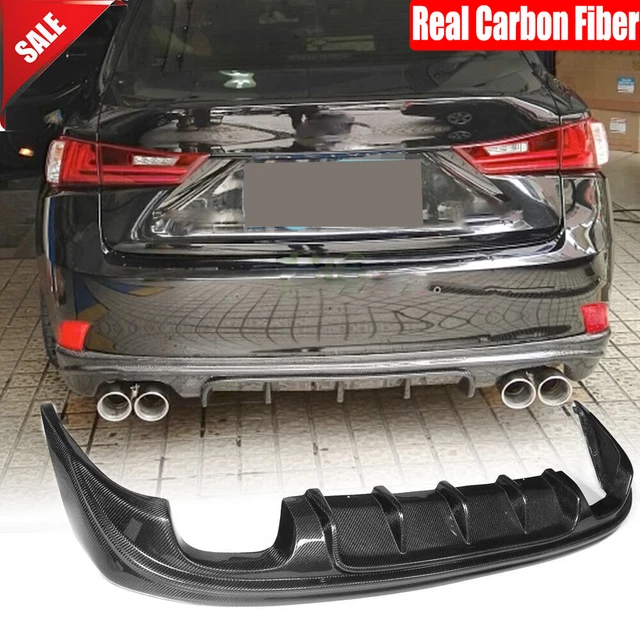 For Lexus IS250 IS350 IS F Sport 2013-2016 Real Carbon Rear Bumper Diffuser Lip
