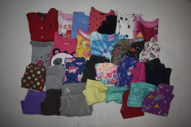 Wholesale Bulk Lot Of 30 Girls Size 3T Mixed Season Tops Bottoms Shirts Pants