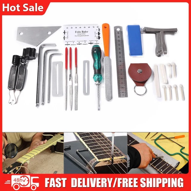 36 in 1 Professional Guitar Repair Tool Kits String Tuning Wrenches Tools