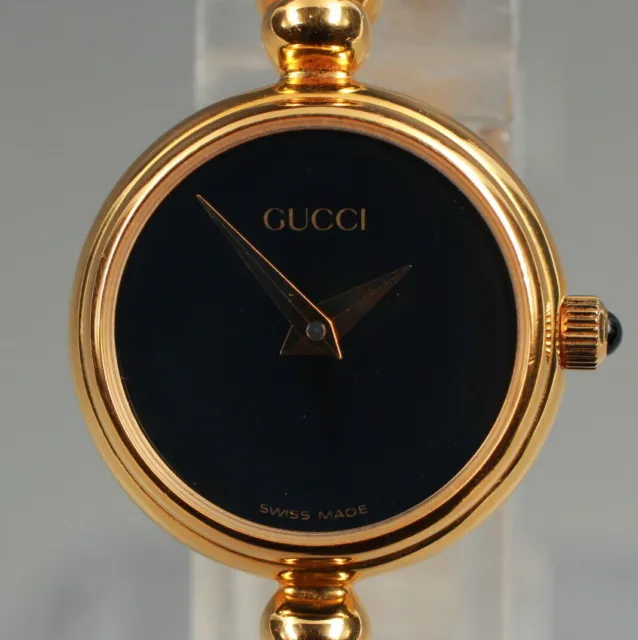 Buy 1990s Old Vintage Gucci Interchangeable Bezel Watch Rice Links Bracelet  Gold Tone Good Preowned Condition Online in India - Etsy