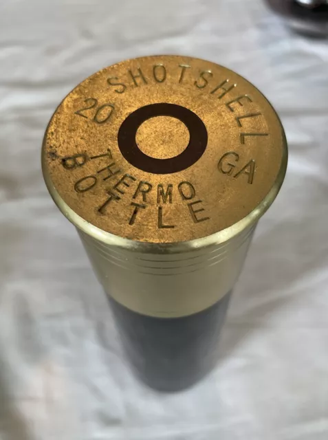 20 Gauge Shotgun Shell Thermos Style Metal Insulated Bottle - TOO COOL!