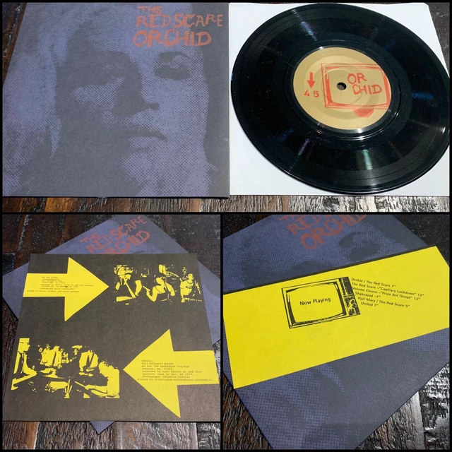 ORCHID / THE RED SCARE s/t 7' Vinyl-ampere panthers ritual mess failures saetia