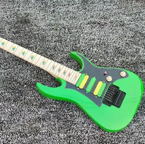 Jem Solid Electric Guitar Green HSH Pickups Maple Fingerboard FR Bridge