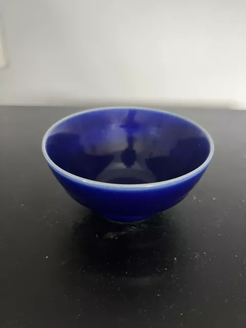 Danish Pottery Small Blue Bowl