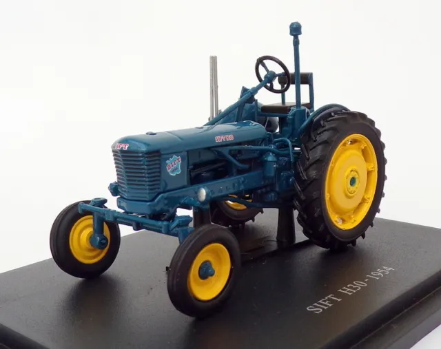 Hachette 1/43 Scale Model Tractor HT119 - 1954 SIFT H30 - Blue