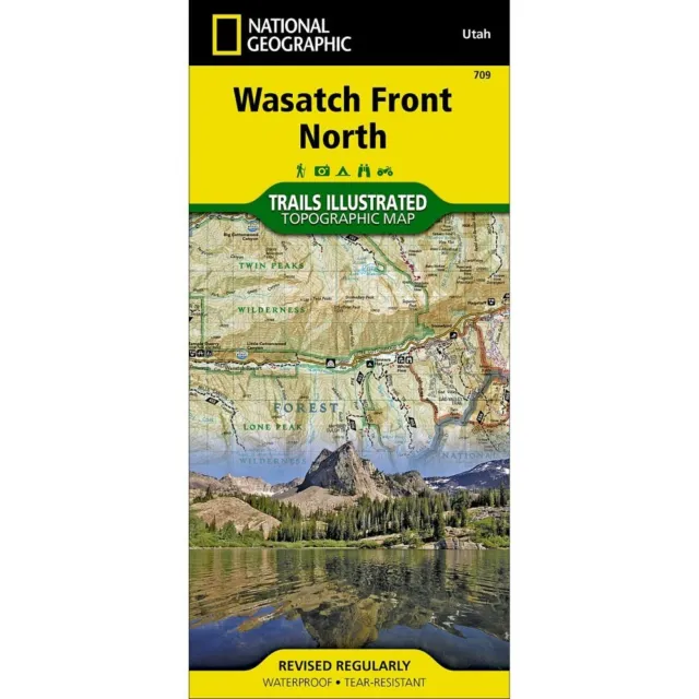 National Geographic Wasatch Front North Trails Illustrated Topo Map #709 - Utah