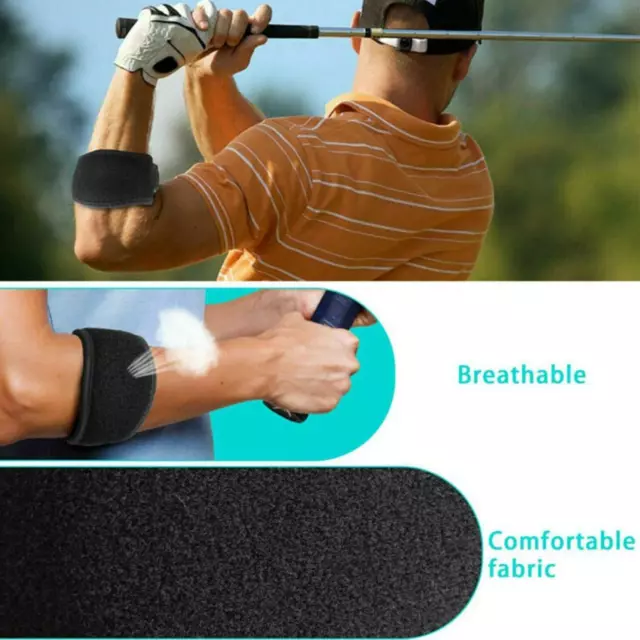 Adjustable Tennis Golf Arm Elbow Support Golfer Strap Elbow Pads Pain Hot A5 3