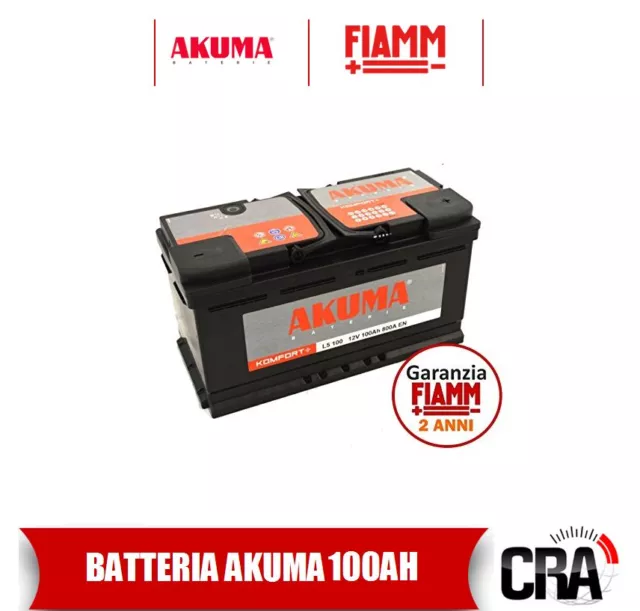 Batterie Voiture Akuma = Fiamm 100 Ah 12V 800A Angl Original Bmw X5 E53