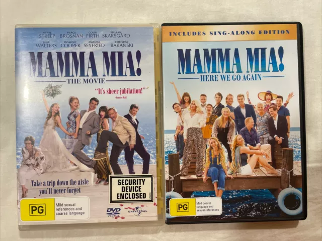 Mamma Mia The Movie Mamma Mia Here We Go Again DVD Region  4 Free Australia Post