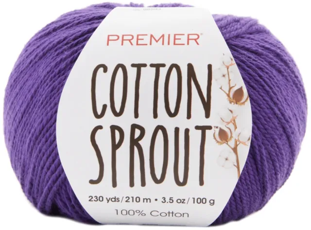 Premier Yarns Cotton Sprout Yarn-Purple 1149-25