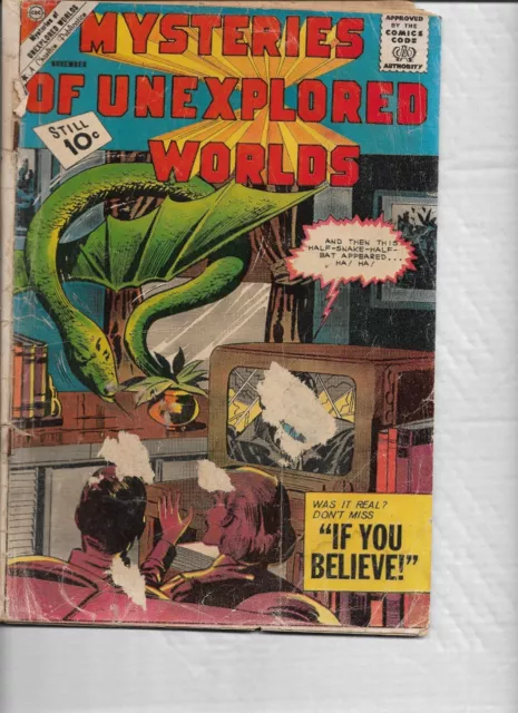 Mysteries of Unexplored Worlds #27 VG; Charlton | low grade - November 1961