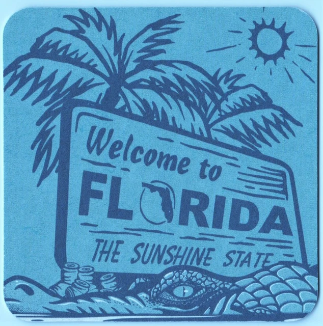 Cigar City Brewing Florida Man Double IPA Beer Coaster Tampa FL