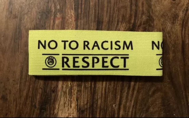UEFA CHAMPIONS LEAGUE No To Racism Captains Armband Limited Edition ...
