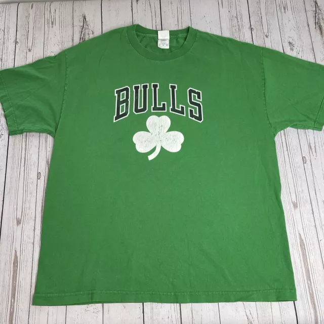 Chicago Bulls St Patricks Day Shamrock T Shirt Green Mens XL Bud Light Giveaway