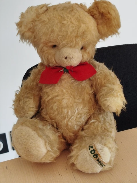 Ancien Ours En Peluche - Années 1940/1950 - Authentique Vintage