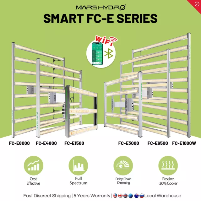 MARS HYDRO LED Grow Light Bar Smart FC-E3000 4800 6500 8000 1000W Indoor Plants 2