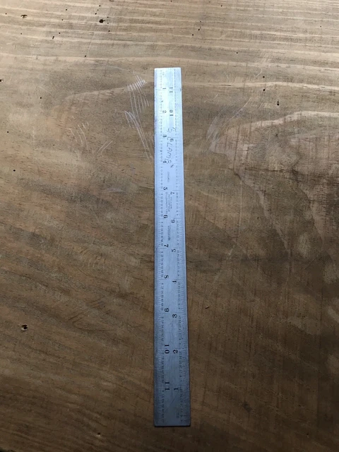 Starrett C303SR 12” Semi Flexible Steel Rule With Inch Graduations