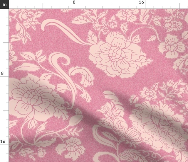 Floral Faded Rose Victorian Romantic Art Nouveau Spoonflower Fabric by the Yard