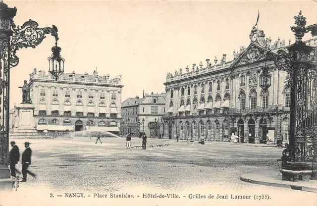 NANCY - Place Stanislas - Town Hall - Jean Lamour grilles