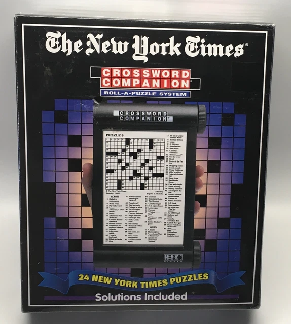 NEW Vintage New York Times Crossword Companion Roll A Puzzle System 24 Puzzles